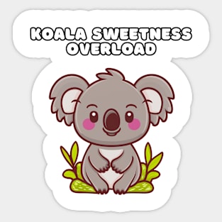 Koala Cute Sweetness Overload Sticker